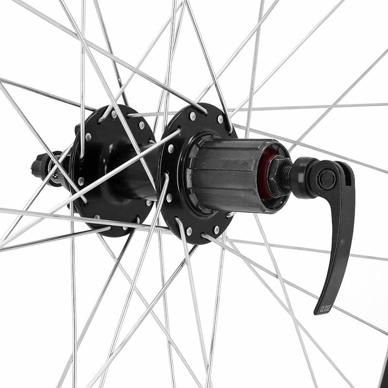 Roue VTC arrière 700 x 35 - 28" disque Velox M260 noir cassette Shimano 11-10-9V - vue 4