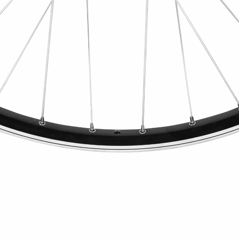 Roue VTC disque avant 700 x 35 - 28" M260 noir moyeu Velox 6 trous jante 19C 32 rayons - vue 3