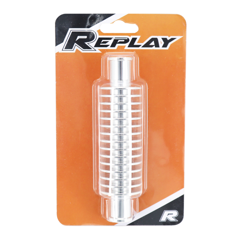 Radiateur refroidisseur de durite d'eau aluminium CNC forme rond 133 x 35 mm fixation 17 mm REPLAY - vue 2