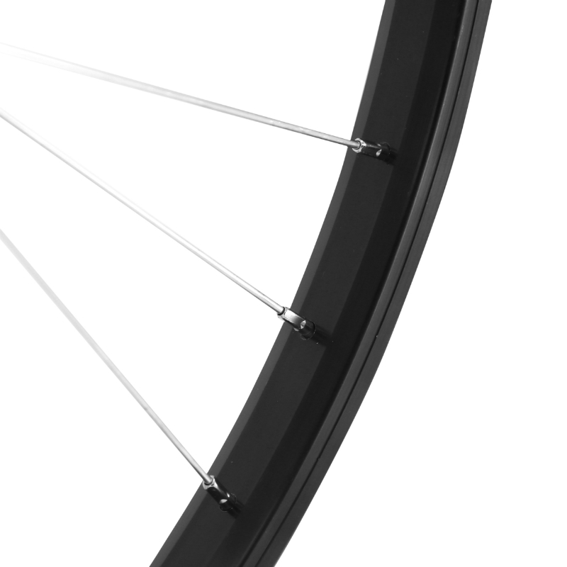 Roue VTT patin 26" M110 arriere noir moyeu argent alu axe plein roue libre 7-6-5V (vendu avec ecrou 10X100) jante 21C - vue 4