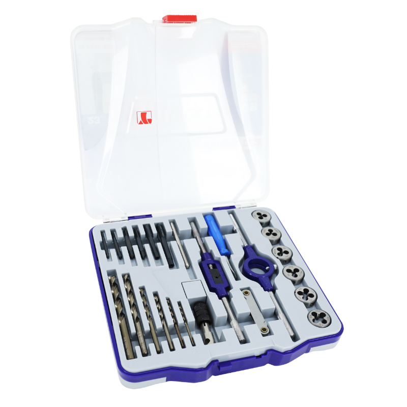Coffret tarauds, filières et forets HSS Tivoly - Porte-filière diam 25,4 mm - vue 2