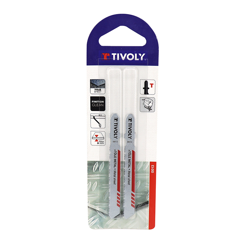 Lame de scie sauteuse Tivoly pour tôle et métal (blister de 2) - vue 2