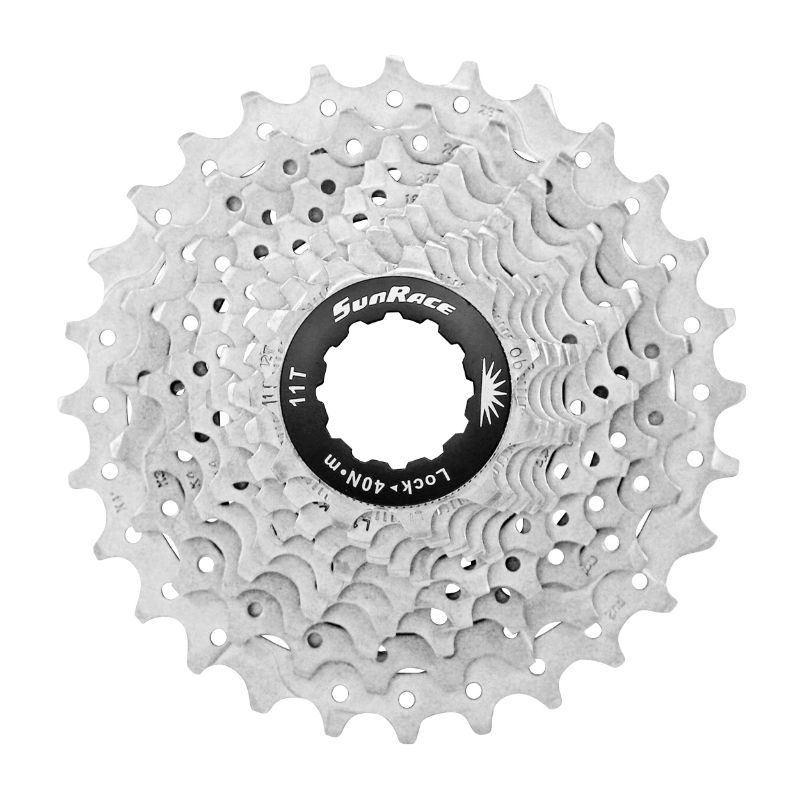 Cassette 10 vitesses route 11-28 Sunrace métallisé argent - vue 2