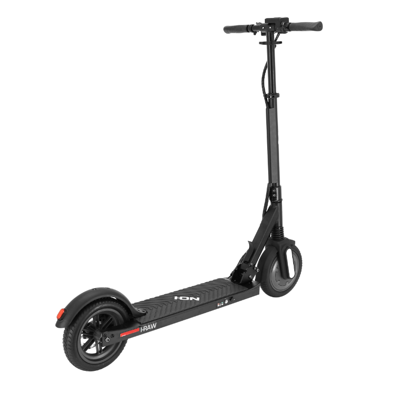 Trottinette electrique i-raw noir roues 8.5 pouces moteur 36V 350W brushless batterie lithium-on 36V 7.5AH 270WH suspension av- frein disque ar (display LCD eclairage LED) homologue EN14619 - I-On - vue 6