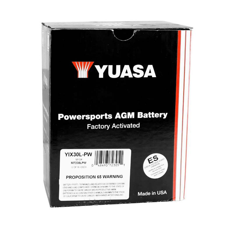 Batterie 12V 30 ah YIX30L Yuasa sans entretien prete a l'emploi (lg166xl126xh175mm) (activee en usine-fa) - vue 3