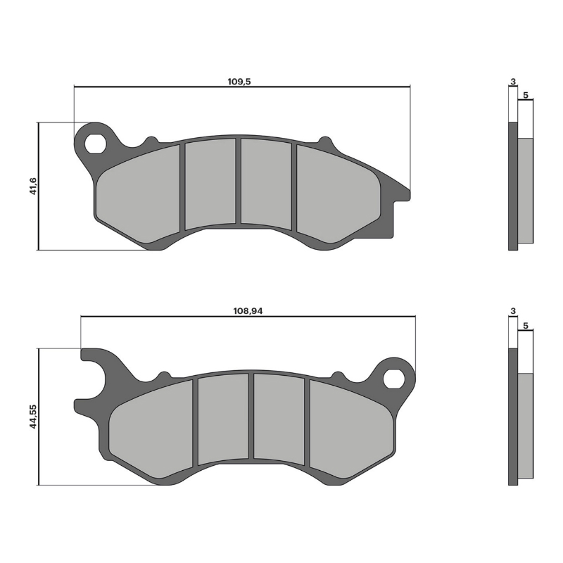 Plaquette de frein Malossi sport Honda 125 PCX IE 2012-2017 avant - vue 2