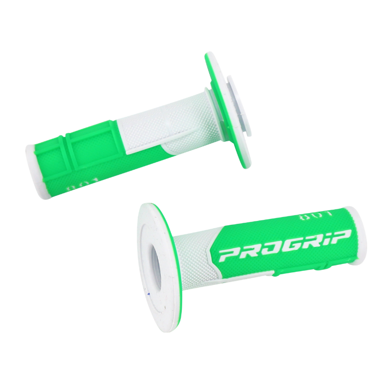 Revêtement de poignée Progrip 801 double densité fluo blanc-vert fermé 115 mm - vue 2