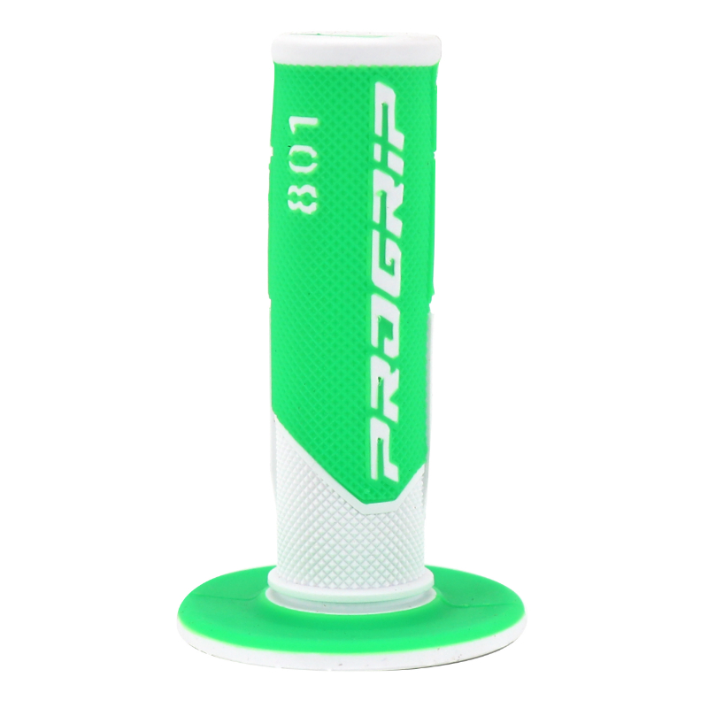 Revêtement de poignée Progrip 801 double densité fluo blanc-vert fermé 115 mm - vue 3