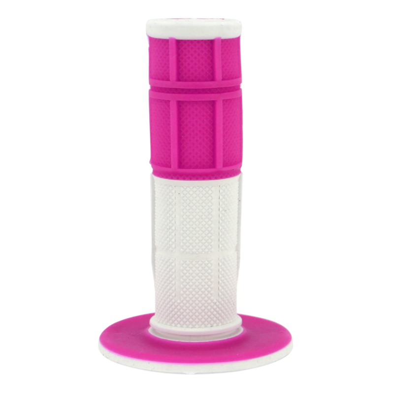 Revêtement de poignée Progrip 801 double densité fluo blanc-fuchsia 115 mm fermé (paire) - vue 4