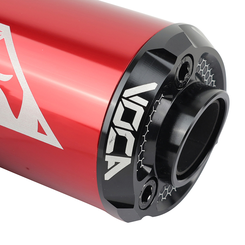 Silencieux VOCA Racing Pot 50 boîte Voca Cross Rookie Beta 50 RR 2021+ passage haut droit alu rouge - vue 3