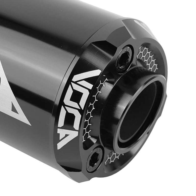 Silencieux VOCA Racing Pot 50 boîte Voca Cross Rookie pour Beta 50 RR 2021+ passage haut droit alu noir - vue 3