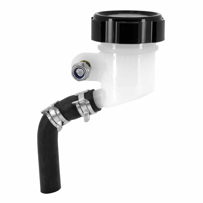 Bocal réservoir maître-cylindre de frein radial rond Ø 42 mm bouchon alu CNC noir P2R - vue 2