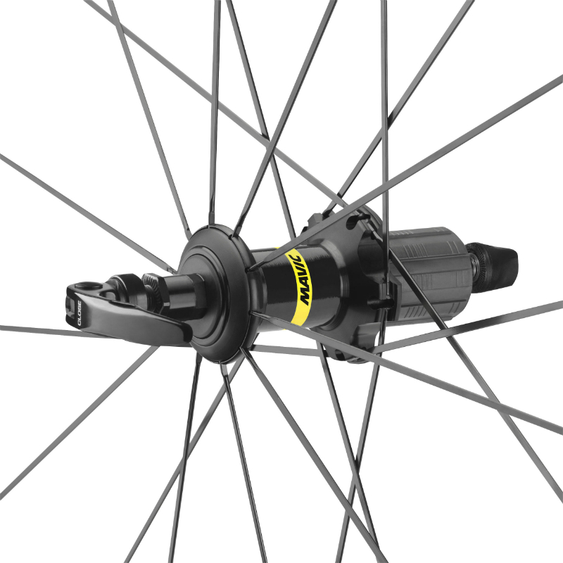 Roue route Mavic Aksium arrière 700 patin blocage noir cassette Shimano 11-10V 20 rayons jante 622-17 - vue 2