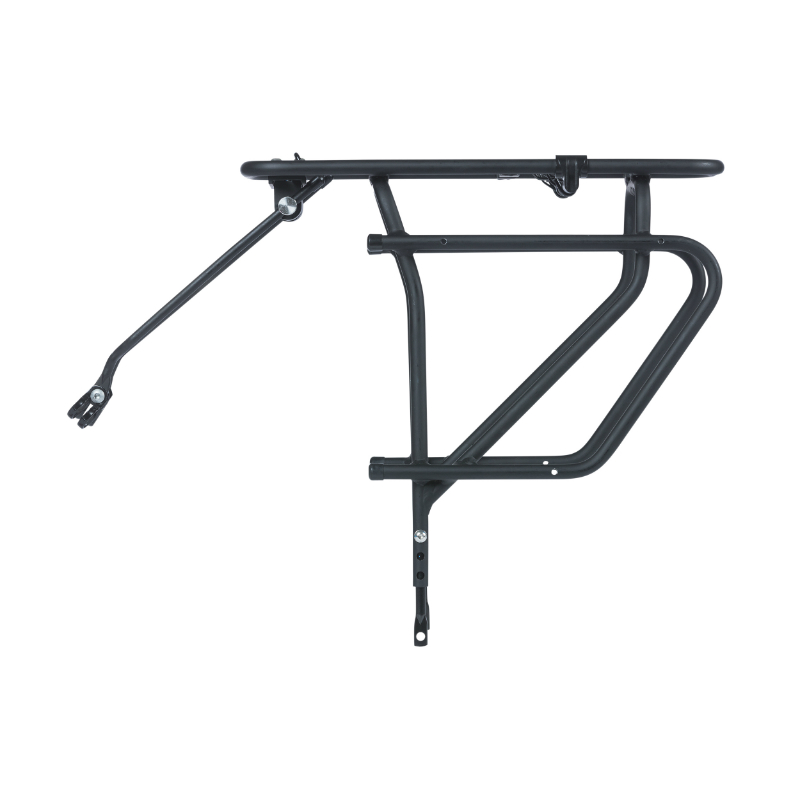 Porte-bagage vélo arrière à tringles Basil aluminium noir 28"-26"-700C système MIK compatible frein à disque - vue 2