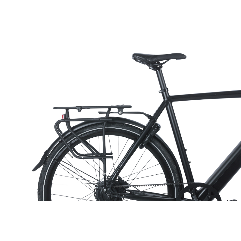 Porte-bagage vélo arrière à tringles Basil aluminium noir 28"-26"-700C système MIK compatible frein à disque - vue 4
