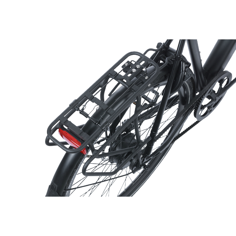 Porte-bagage vélo arrière à tringles Basil aluminium noir 28"-26"-700C système MIK compatible frein à disque - vue 5