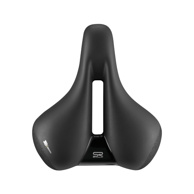 Selle Royal ellipse loisir avec trou central relaxed noir 250X223MM 638G - vue 2