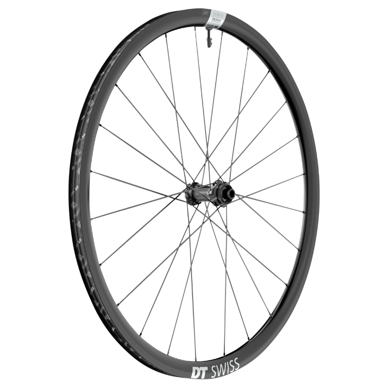 ROUE ROUTE DISQUE 700 DT SWISS E1800-32 ENDURANCE AVANT CENTERLOCK TUBELESS READY AXE TRAVERSANT 12-100mm NOIR JANTE 20C