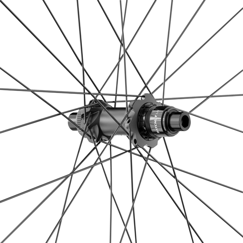 Roue VTT disque 29" Dt Swiss M1900 boost centerlock tubeless ready arriere noir sram XD 12V axe traversant 12-148 - jante 30C - resiste poids 110KGS - vue 2