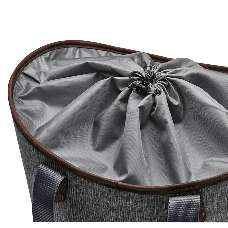 Panier-sac a main velo Racktime agnetha 2.0 gris fixation porte bagage (l 34CM x l 26CM x h 37CM) - compatible systeme Racktime snapit 2.0 (nouvelle version apres 2021 monte chez scott) - vue 4