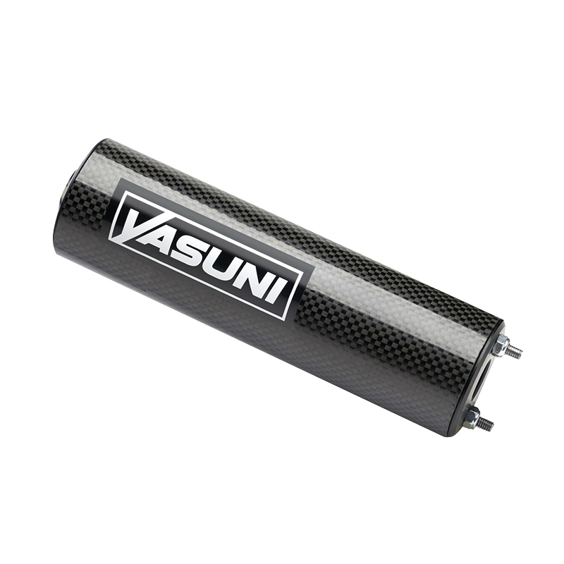 Silencieux Yasuni Cross ML vernie pour Rieju 50 MRT Pro passage haut carbone TUB807TC-D57 - vue 3