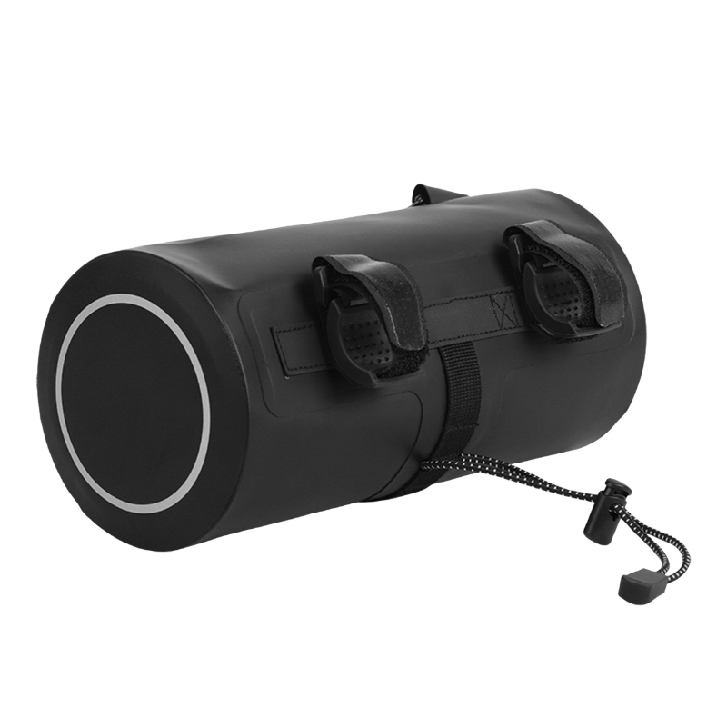 Sacoche de cintre-guidon velo Zefal z adventure F2 noir fixation velcros (250X d 120MM - 2.5L) - zip et sacoche thermosoudees etanches pour gravel - VTT - route - vue 2