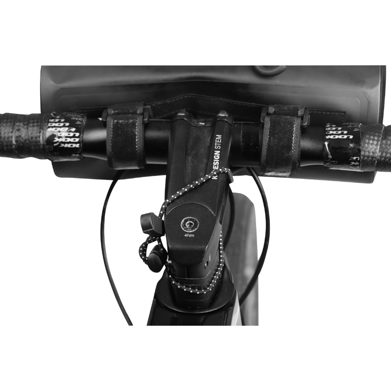 Sacoche de cintre-guidon velo Zefal z adventure F2 noir fixation velcros (250X d 120MM - 2.5L) - zip et sacoche thermosoudees etanches pour gravel - VTT - route - vue 5