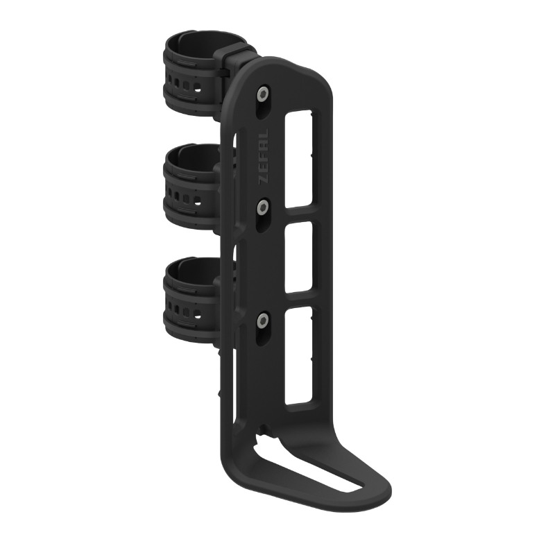 Sacoche de fourche velo Zefal z adventure fork pack rouge fixation sangles auto agrippantes (LG36.5CMXD15 - 6LITRES) (support fixation inclus) - vue 3