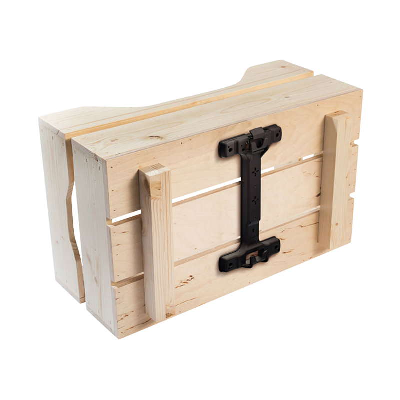 Caisse arrière bois Racktime Woodpacker 2.0 avec anse sur porte-bagage 49x24x29 cm - vue 2