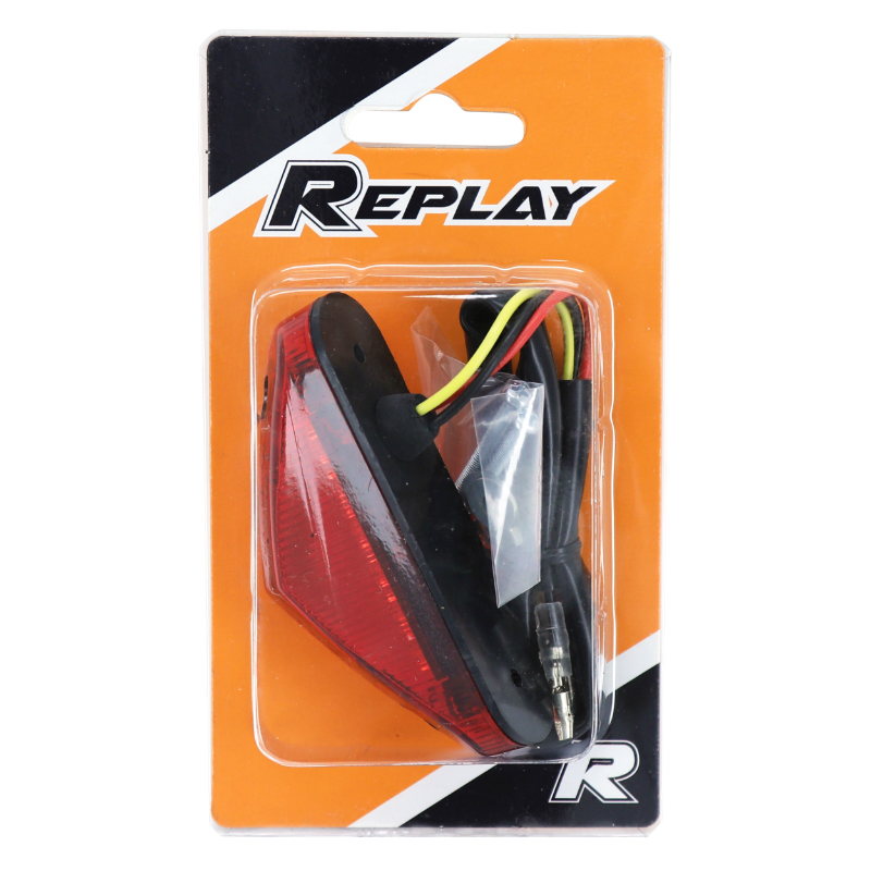 Feu arrière 50 à boîte-moto triangle rouge à LEDs REPLAY - vue 5