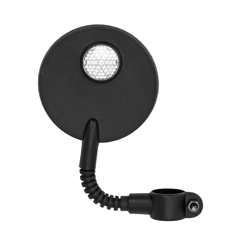 Rétroviseur vélo trottinette Newton rond miroir 8 cm fixation réglable 3 positions - vue 2