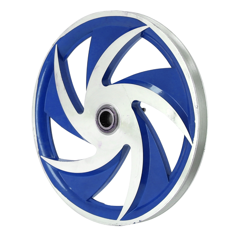 Poulie cyclo adaptable Peugeot MBK 51 103 SP MVL alu ellipse bleu avec pignon 11 DTS - vue 2