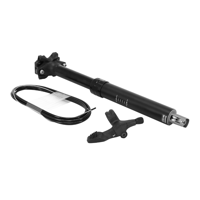 Tige de selle VTT télescopique dropper air-huile alu noir diam. 30.9 L346 mm débattement 100 mm P2R - vue 2