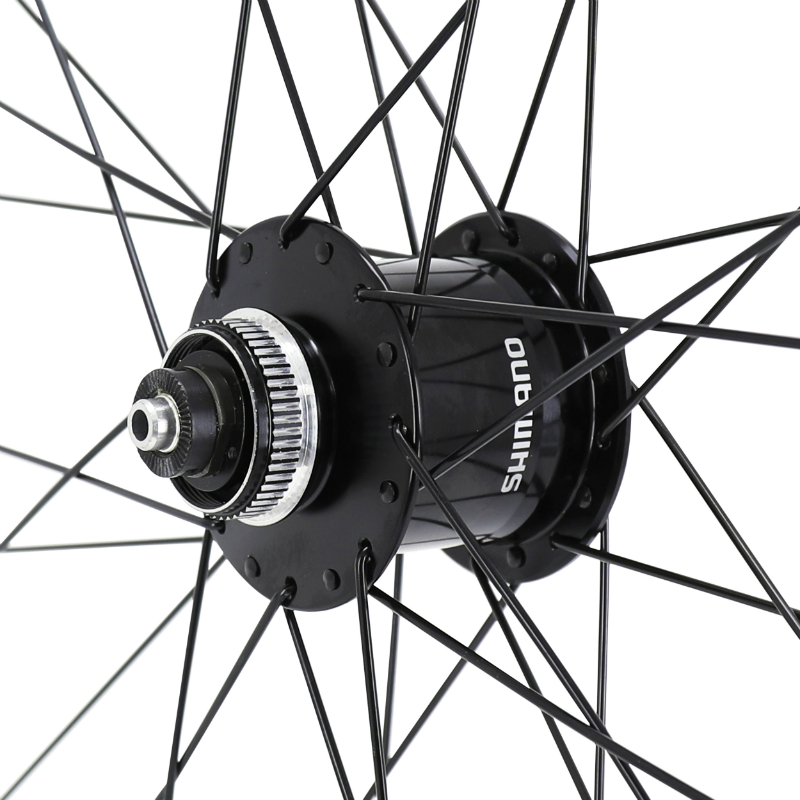 Roue VTT Velox 27,5" disque blocage double paroi avant noir moyeu Shimano Centerlock dynamo 6 V-3 W jante 23C 32 rayons - vue 3