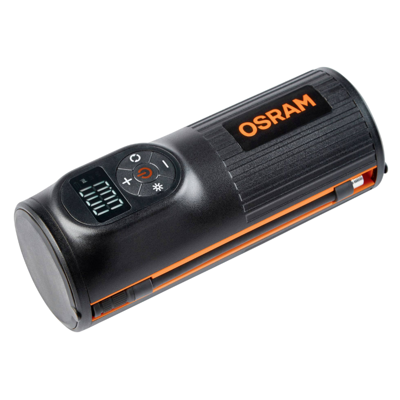Compresseur-gonfleur universel multifonctions OSRAM 12V avec éclairage et batterie de secours - vue 3