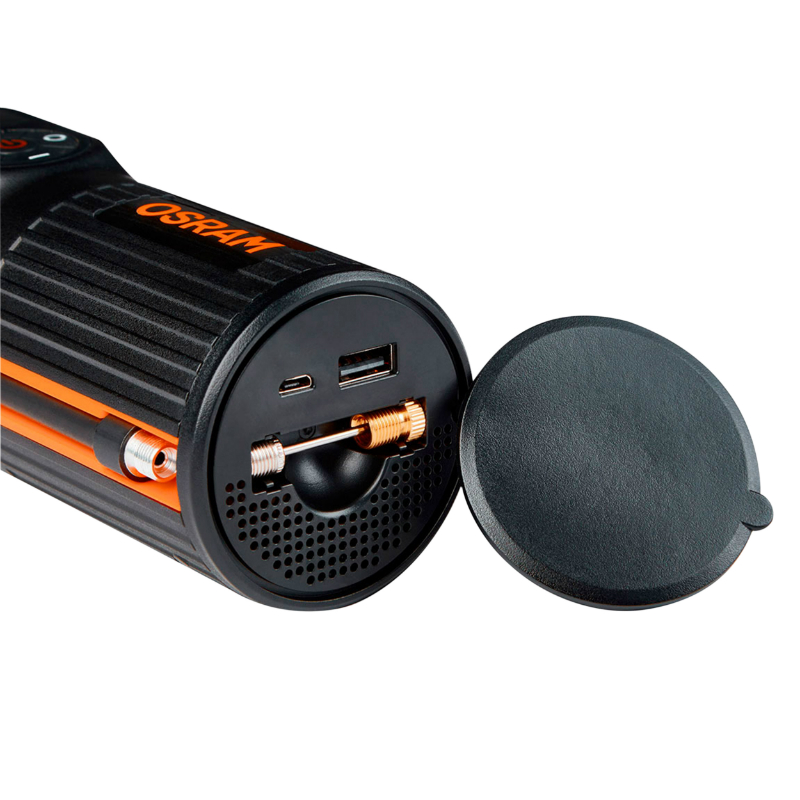 Compresseur-gonfleur universel multifonctions OSRAM 12V avec éclairage et batterie de secours - vue 5