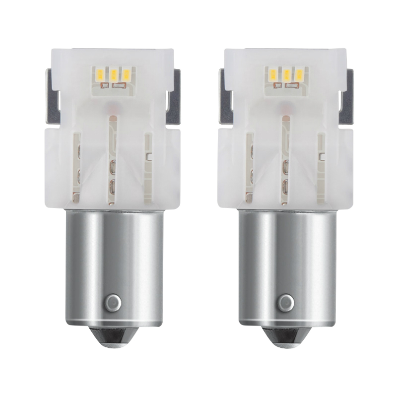 Ampoule LED 12V 1,9W culot BA15S 6000K blanc froid P21W OSRAM LedRiving (blister de 2)