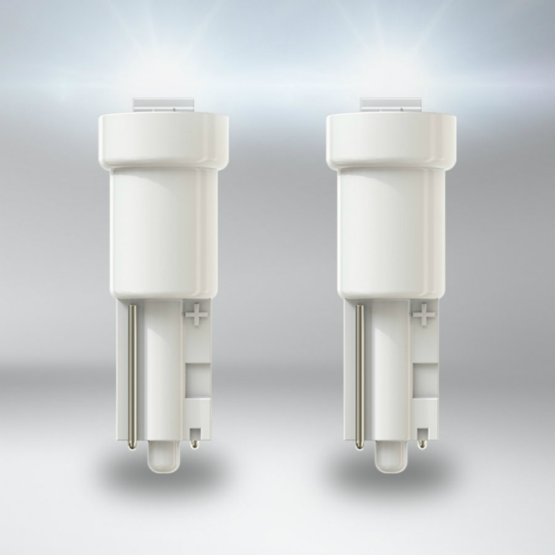 Ampoule LED 12V 0,25W culot W2X4,6D 6000K blanc froid OSRAM LedRiving T5-W2,3W (blister de 2) - vue 2