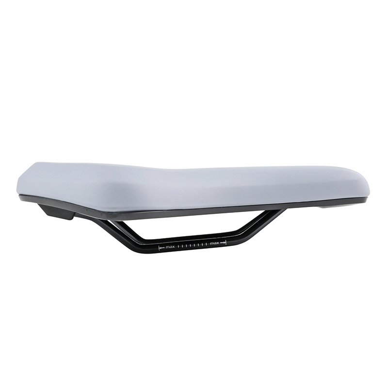 Selle Newton city roy minima gris 262X190MM rail acier - vue 4