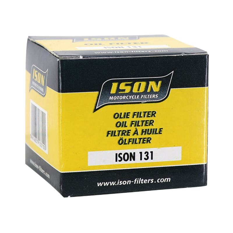 Filtre a huile maxiscooter adaptable suzuki 125 uh burgman 2002+, DR 125 s, GN 125 e - hyosung 125-250 aquila, 250 comet, 400 burgman 2007+ (44X40MM) (equivalent HF131) -Ison 131 - vue 3