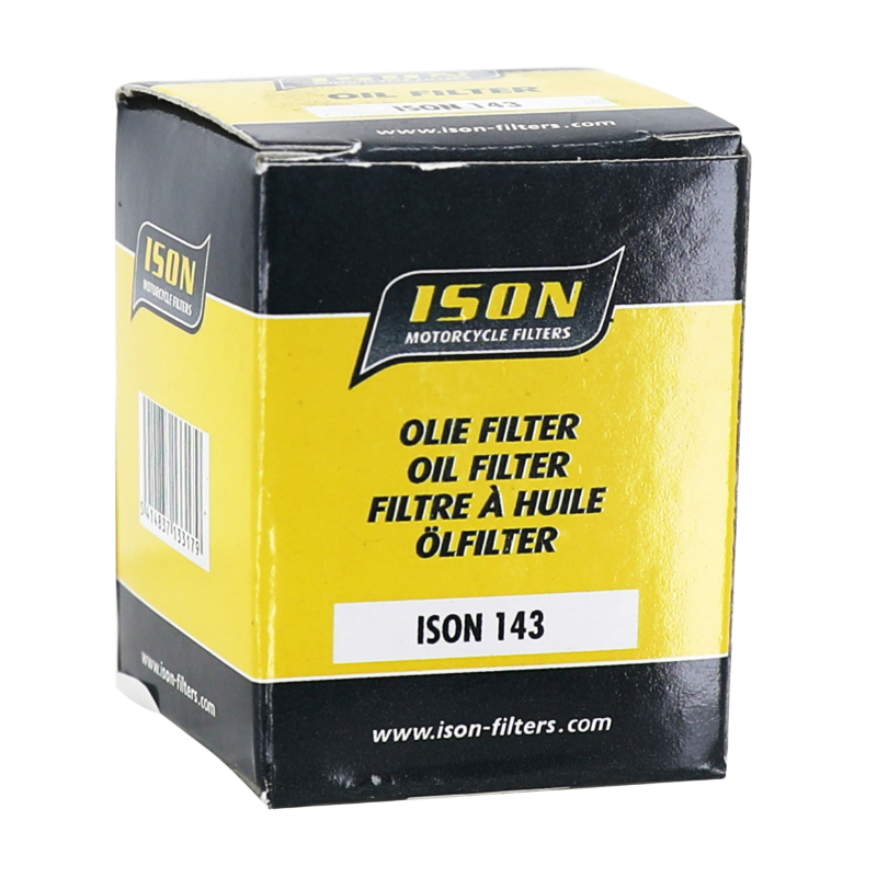 Filtre a huile maxiscooter adaptable yamaha 125 cygnus 1996+2003, majesty, SR - MBK 125 flame 1996+2003, skyliner (38X48MM) (equivalent HF143) -Ison 143 - vue 3
