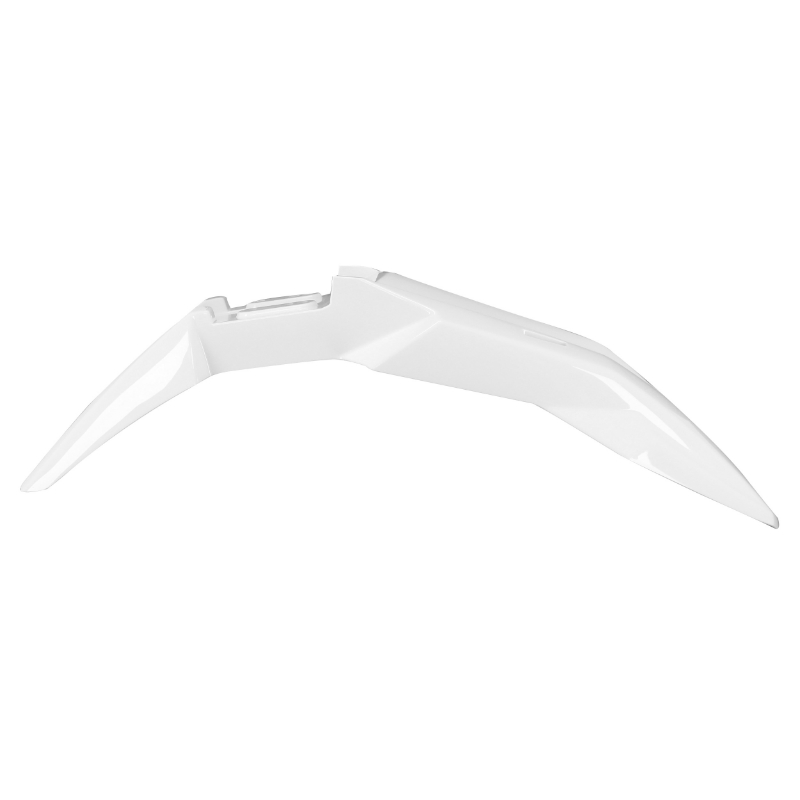 Garde-boue avant adaptable Derbi 50 Senda Xtreme 2018+ / Gilera 50 RCR 2018+ / SMT 2018+ / Aprilia 50 RX, SX 2018+ blanc brillant - vue 2