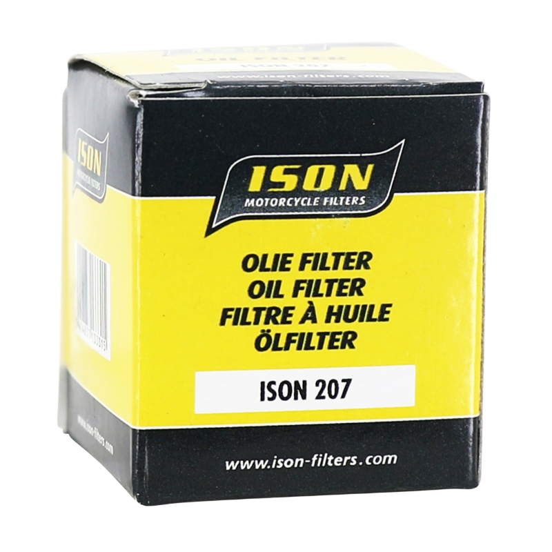 Filtre a huile moto adaptable kawasaki 250 KX 2004+2015 - suzuki 250-450 RM 2004+2015 - beta 250-300 evo 2009+2016 (38X44MM) (equivalent HF207) -Ison 207 - vue 3
