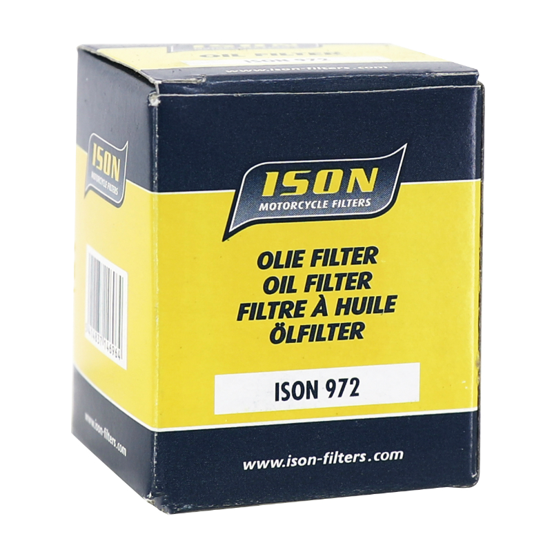 Filtre a huile maxiscooter adaptable yamaha 400 majesty 2004+2012, 400 XMAX 2013+2020 - suzuki 250-400 burgman an 1996+2006 (44X55MM) (equivalent HF972) -Ison 972 - vue 3