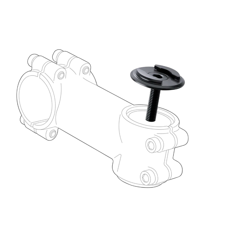 Support smartphone SP Connect fixation potence noir - vue 2