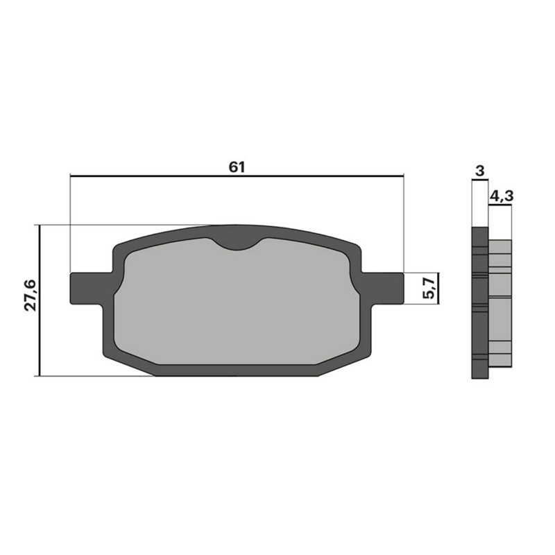 Plaquettes de frein Malossi sport Peugeot 50 V-Clic - PGO 50 Big Max - MBK 100 Booster - Yamaha 100 BWS - vue 2