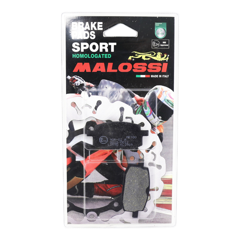 Plaquettes de frein Malossi sport Peugeot 50 V-Clic - PGO 50 Big Max - MBK 100 Booster - Yamaha 100 BWS - vue 3