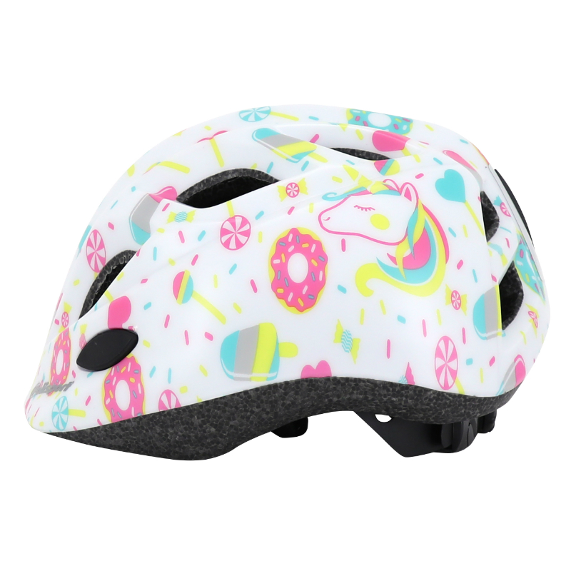 Casque vélo enfant Polisport Lollipops Blanc-Rose 48-52 cm avec molette - vue 4