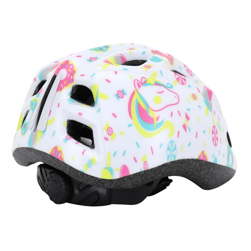 Casque vélo enfant Polisport Lollipops Blanc-Rose 48-52 cm avec molette - vue 7