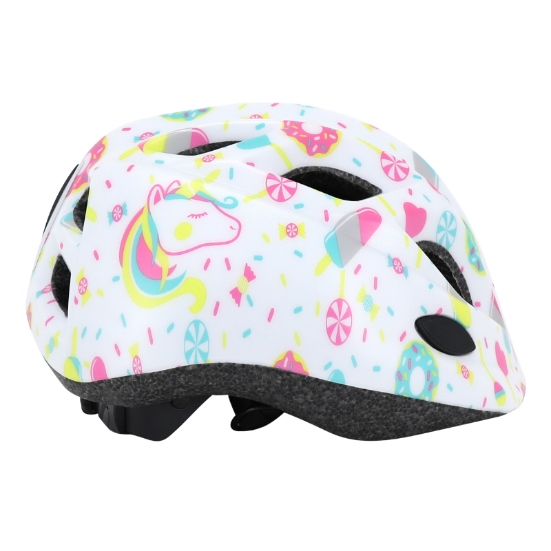 Casque vélo enfant Polisport Lollipops Blanc-Rose 48-52 cm avec molette - vue 8